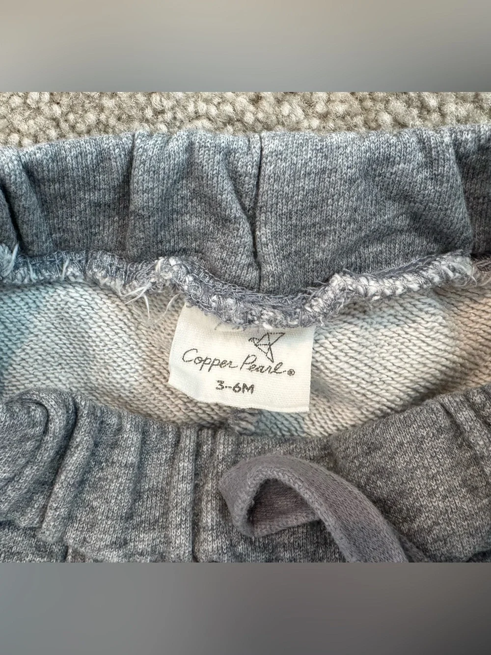 Copper Pearl Gray Baby 3-6M Jogger Pants - Soft Everyday Bottoms
